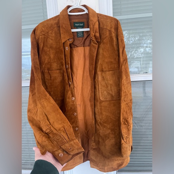 Hunt Club Tops - Vintage Hunt Club Suede Buttondown